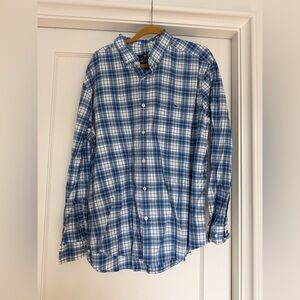 Vineyard Vines Blue and White Checkered Men's Shirt